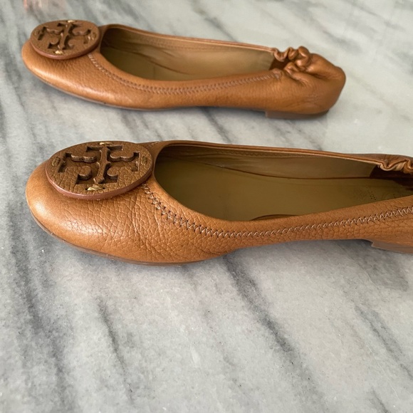 Tory Burch Tan Ballet Flats Size 8.5 - Picture 4 of 7